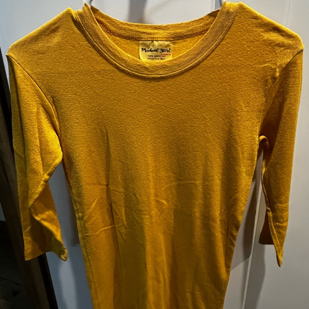 Michael Stars Mustard Yellow Tee